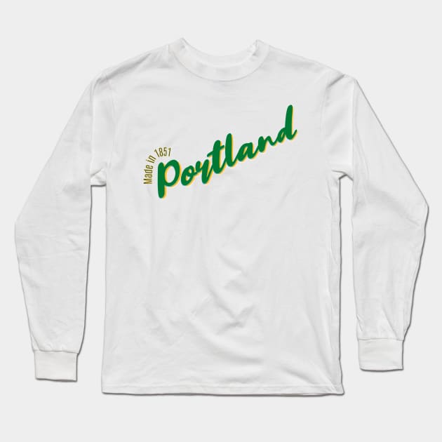 Portland in 1851 Long Sleeve T-Shirt by LB35Y5